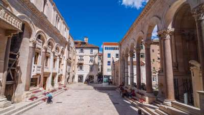 Peristil in diocletian's palace split