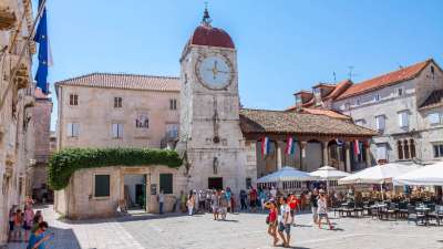 Clock tower and loggia in Trogir