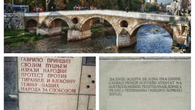 latin bridge - site of assassination of archduke franz ferdinand