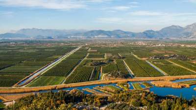 Fluss Neretva Tal